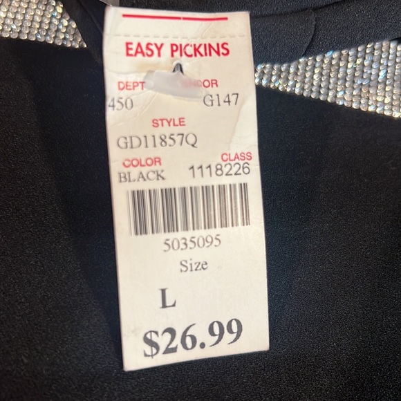 Black Rhinestone Dress - Picture 5 of 5